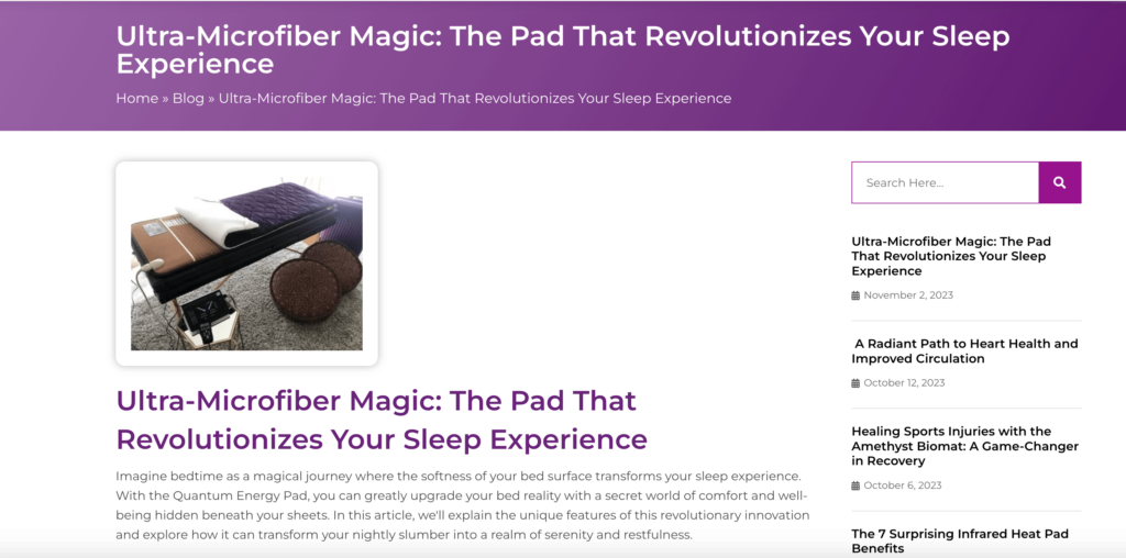 quantum energy pad